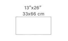 33 x 66 cm