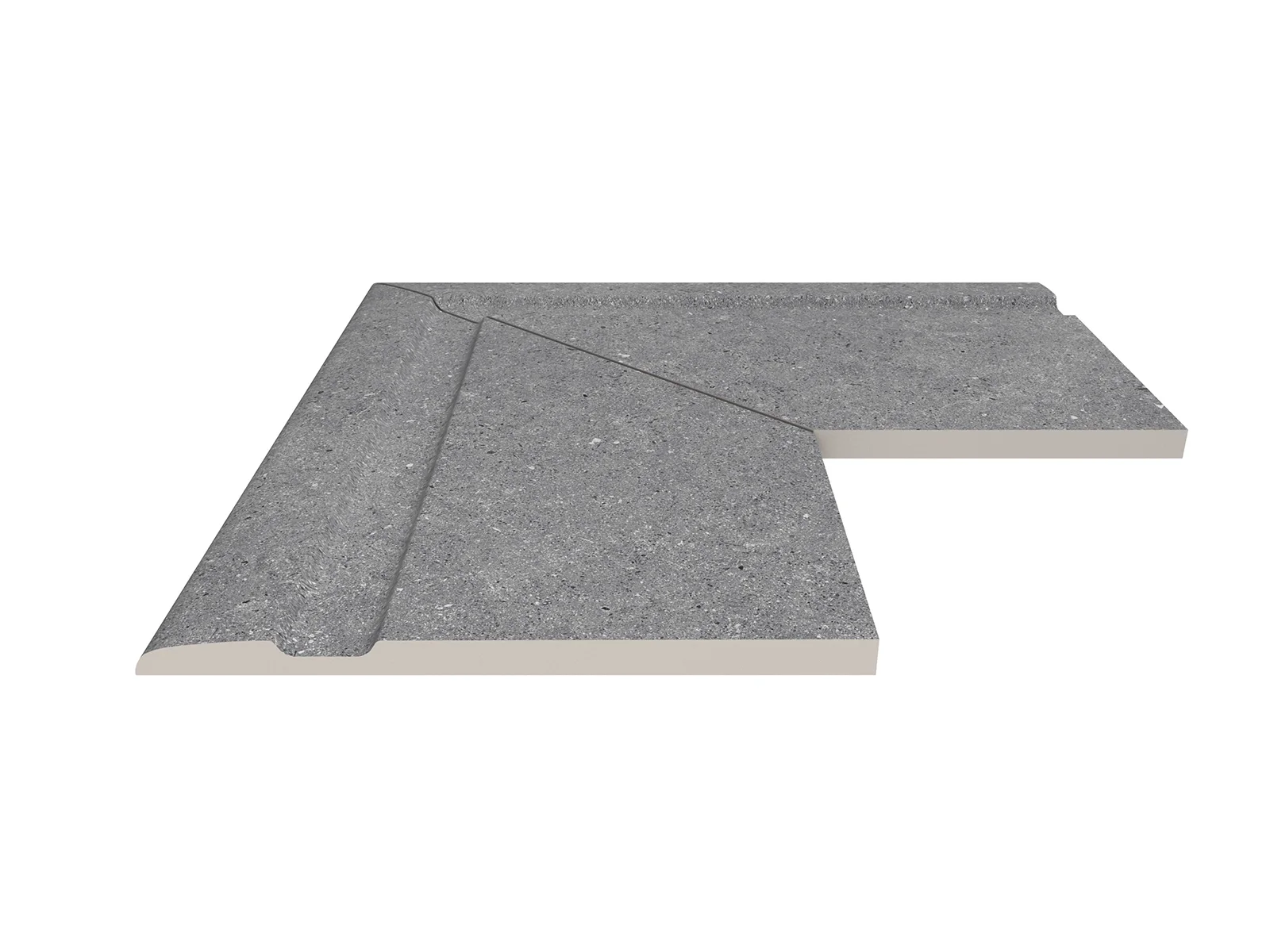 Cement Grey Porselen Tutamak 90° Dis kose