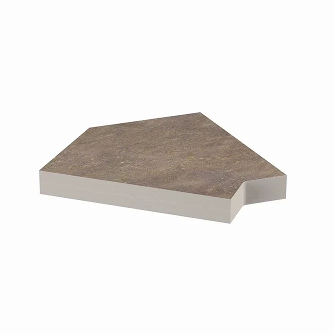 Natural Mocha Porselen Monoblok Hidden Izgara 45° Kose