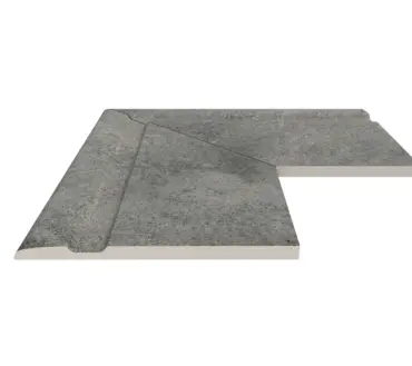 Pool Garden Grey Porselen Tutamak 90° Dis kose