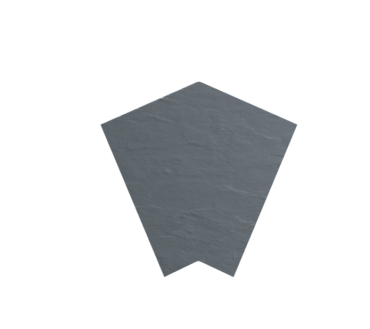 Diabase Anthracite Porselen Izgara Kose 45°