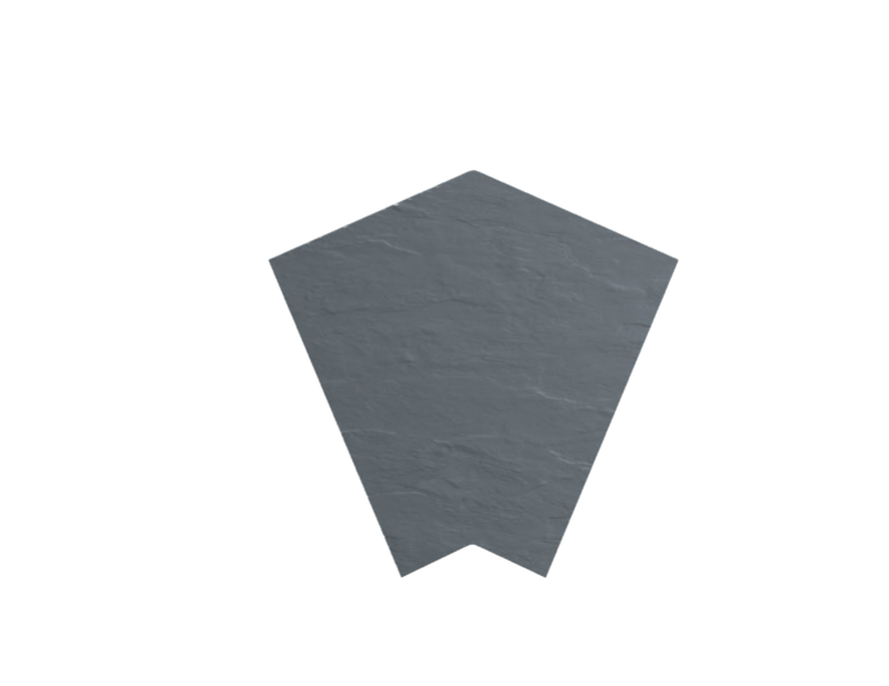 Diabase Anthracite Porselen Izgara Kose 45°